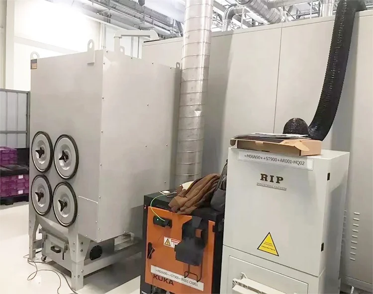 Horizontal Installation Filter Cartridge Dust Collector System for CNC Laser Cutting Machine