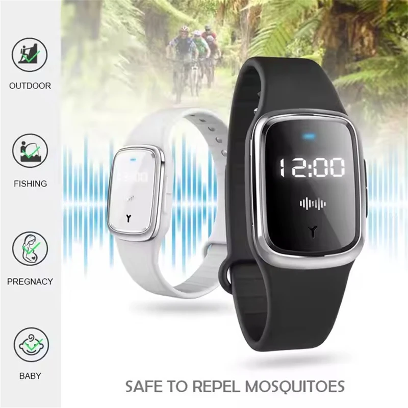M2 Ultrasonic Anti Mosquito Insect Pest Bugs Repellent Repeller Wrist Bracelet Band USB Infant Electric mosquito killer M20 M1
