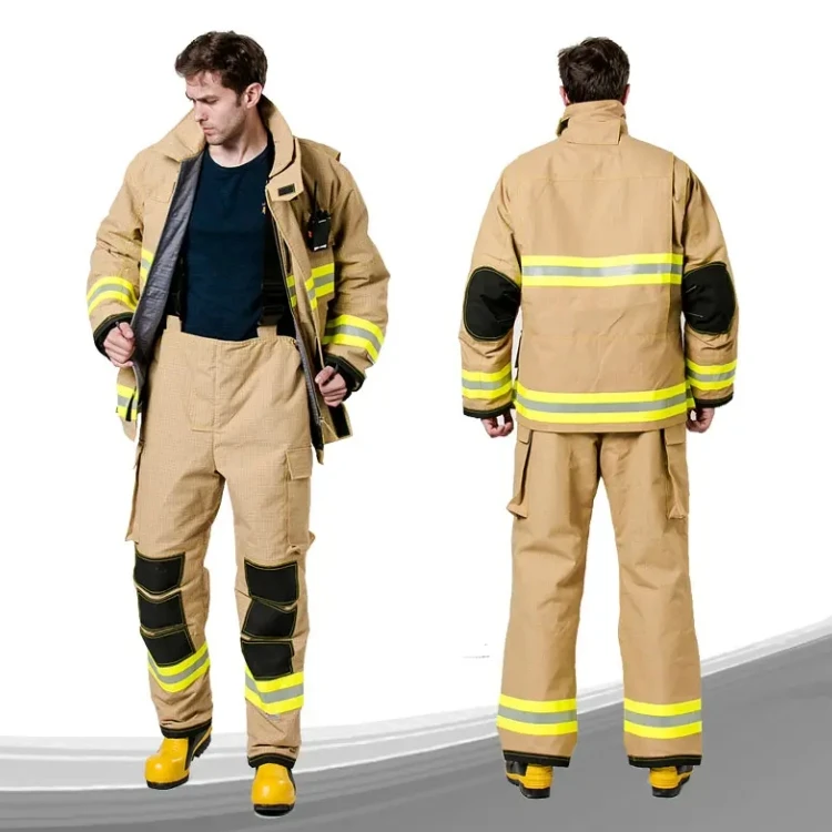 Firemen Firefighting Fire Resistant Coverall Reflective Flame Retardant Safety Clothing Coverall