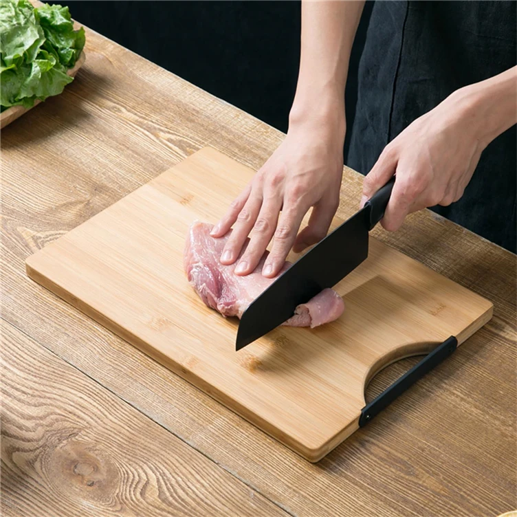 Chopping Wood Boards And Utensils With Strainer Set Good Life Butcher Block Wooden Large Kitchen Bamboo Bread Cutting Board