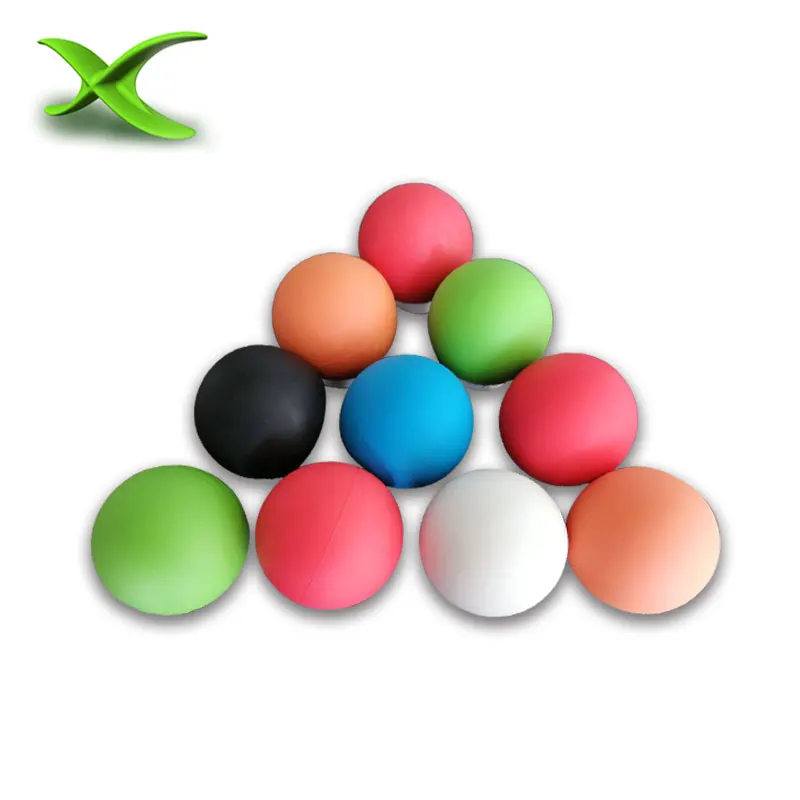
Odorless no smell vulcanized rubber inject molded hard solid round high bouncing massage ball Lacrosse ball Pet dog toy ball 