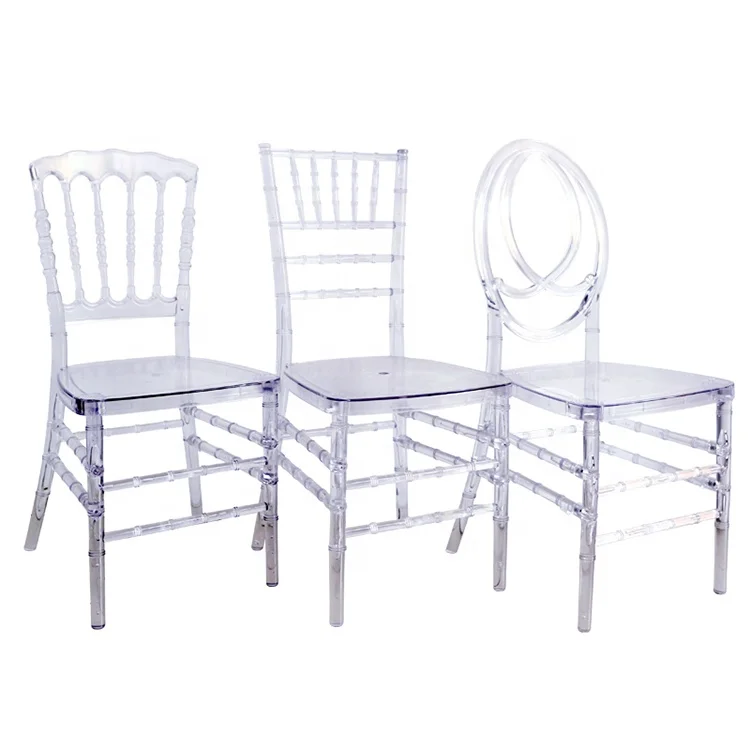 Foshan shunde furniture clear chiavari resin tiffany chateau chair napoleon for wedding party rental