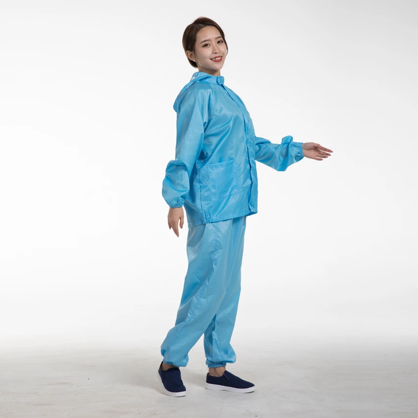 Hot Sell Clean Room smock clothing Suit food industry  workwear Workshop ESD Uniform/working Anti-static clothing for cleanroom