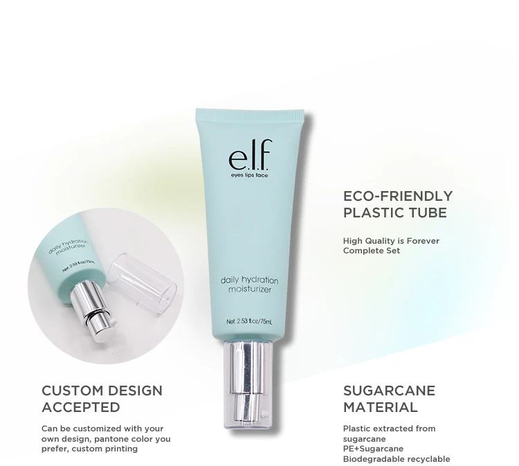 
Customized plastic tubes cosmetic foundation BB cream airless tube with pump 