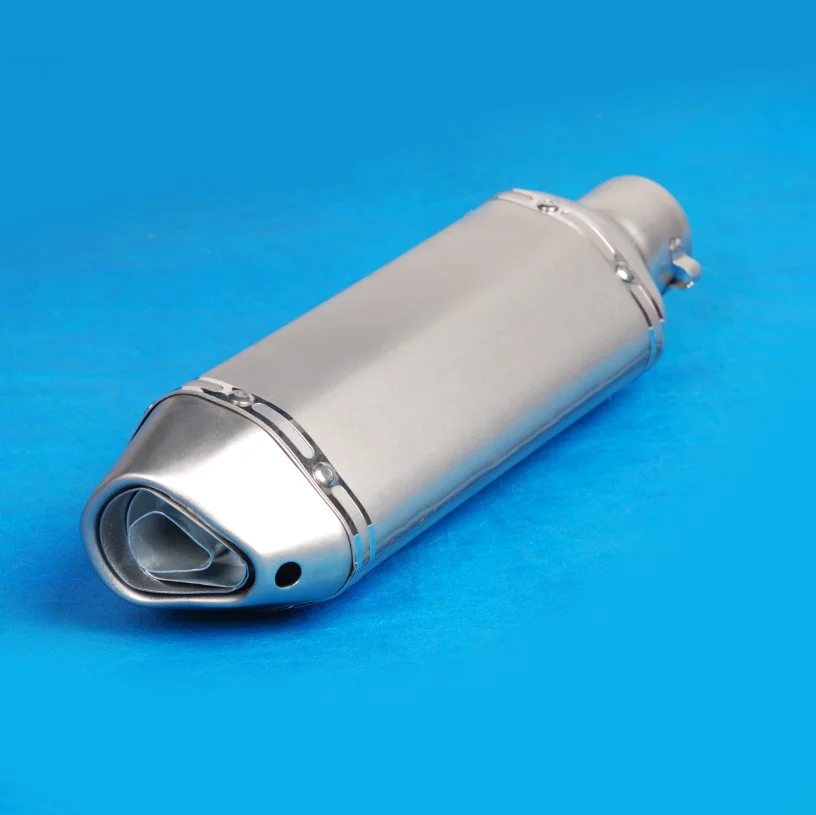 Stainless Steel Retrofit Silver Plated muffler motorcycle exhaust pipe motorcycle pipe exhaust muffler