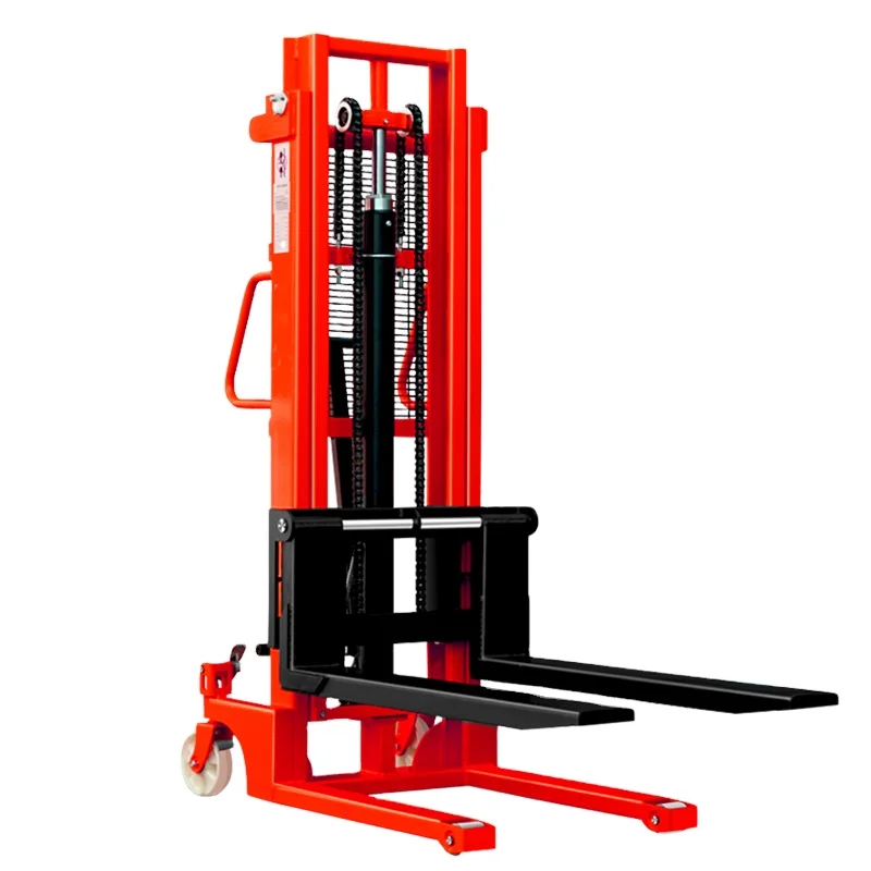High quality c steel lifting height 1.6m 2m 3m manual hydraulic stacker