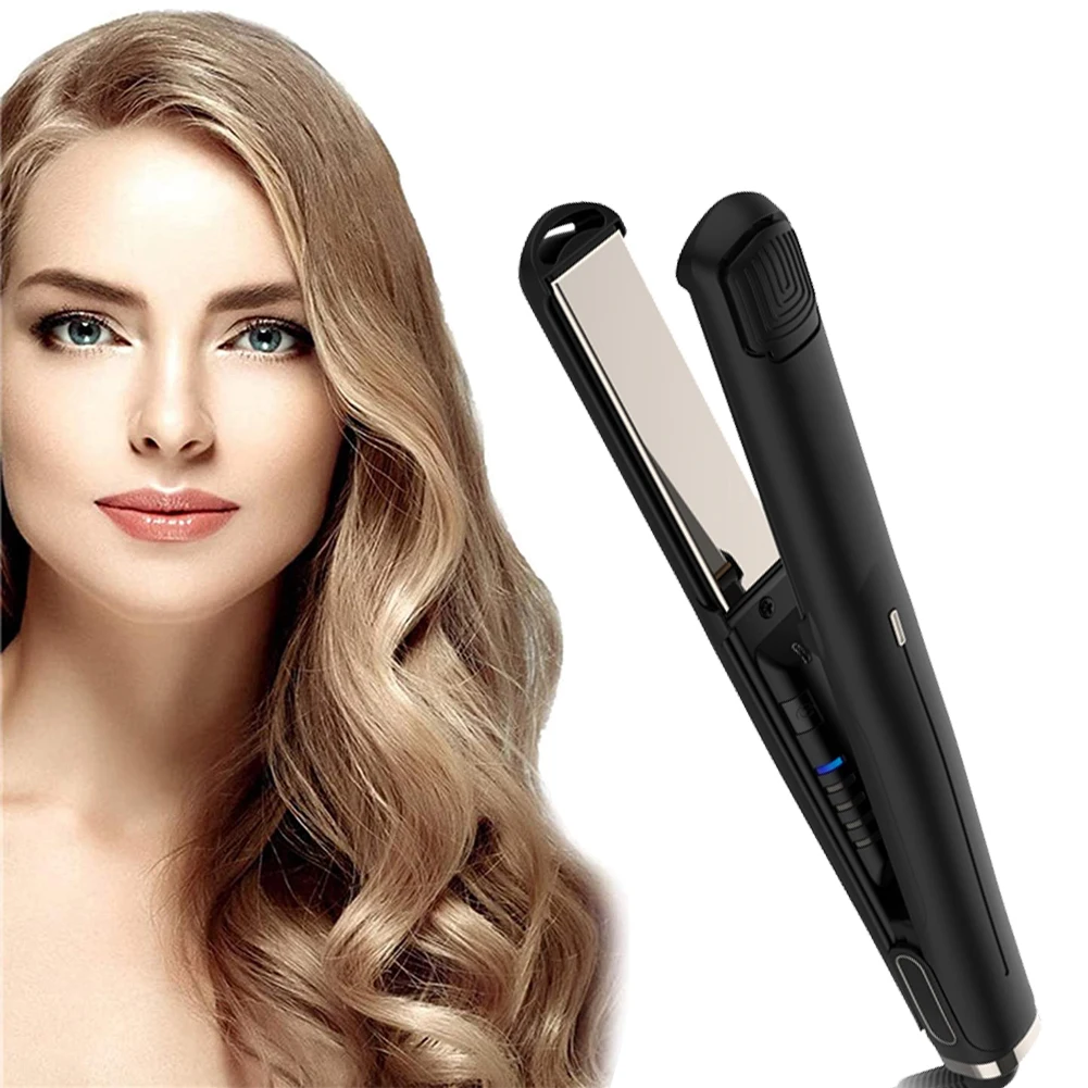 professional  2in1paris tourmaline pro titanium shine japanese hair straightening iron hair straightener & curler