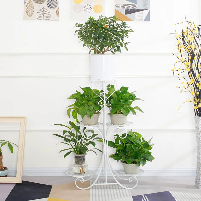 
China Best Selling Indoor Outdoor Metal Plant Rack Stand 