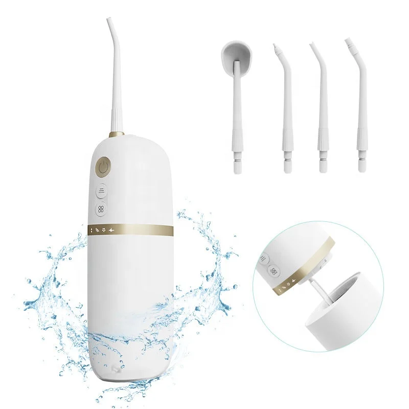 COTE Cordless Water Flosser Rechargeable Portable Irrigator for Travel Home Waterproof Usb Power Battery Tank Water Pick