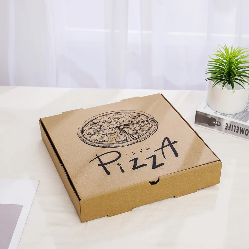 Wholesale takeaway pizza box Price Cheap Wrapping paper logo Custom pizza box
