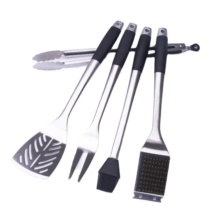 Griddle Accessories 5 Pieces Heavy Duty Grill Accessories Kit Top Chef Camping Kitchen Professional Grill Tools Set