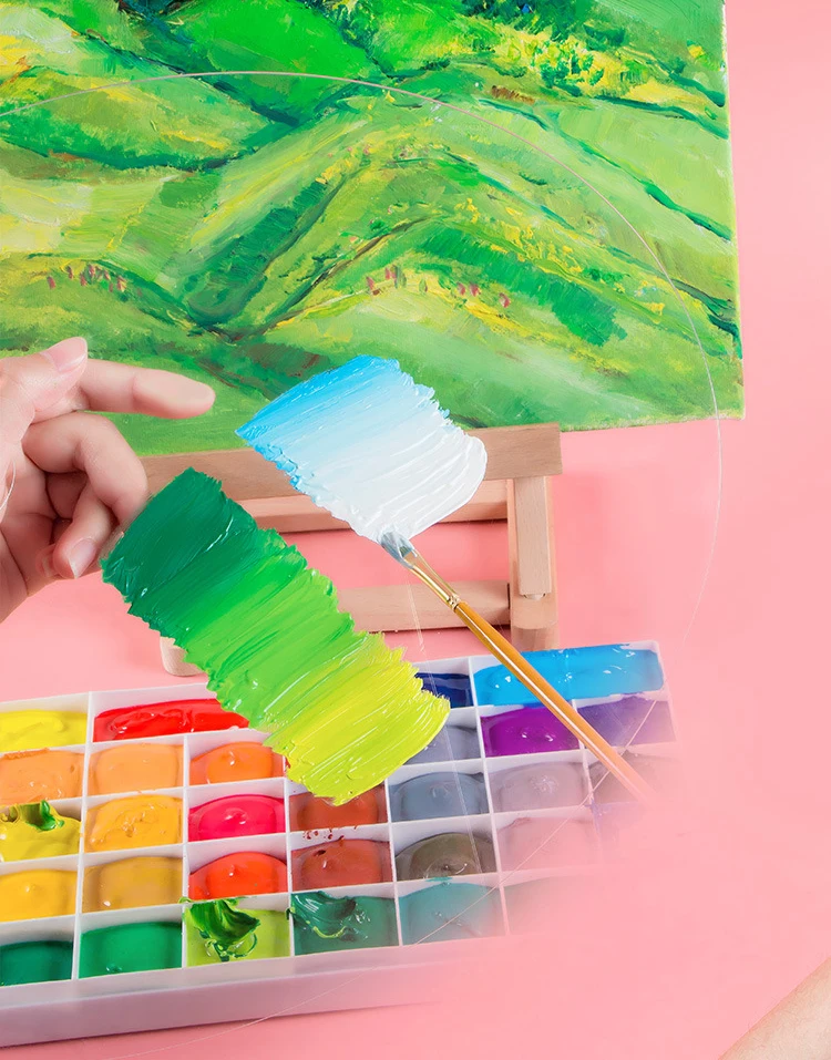 Acrylic transparent palette art students use water painting oil oval square palette Painter