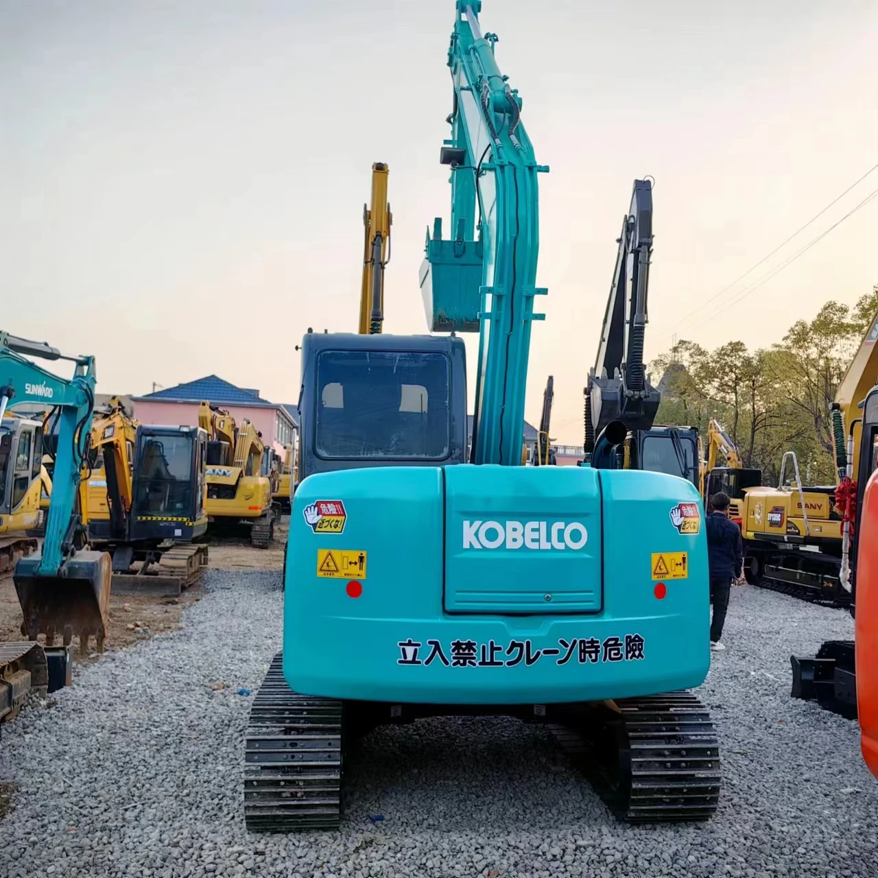 Оригинальный экскаватор Kobelco Sk75 Sk60 Sk55 Janpan мини Подержанный гидравлический гусеничный 7 тонн б/у