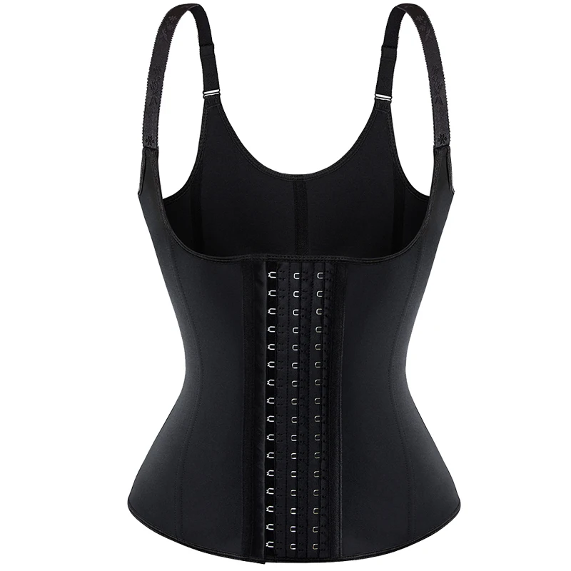 9pcs steel boned  Push Up Vest Latex Waist Cincher Waist Trainer woman Body Shaper slim corset Shaper