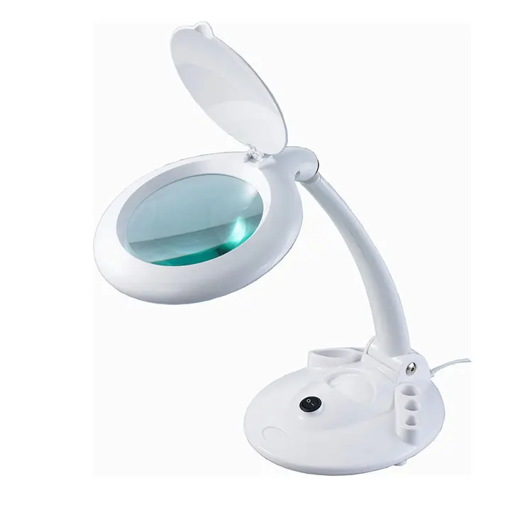 Fashion Table/desk Steady Beauty Salon Jewelry Magnifier Manicure Nail Art Eyelash Extension Light Glass Magnifying Lash Lamp