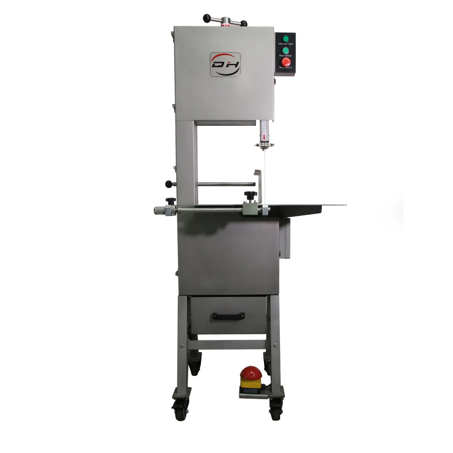 350mm Vertical SS304 Frozen Fish Slicer Chicken Cutting Machine Manufacturers Top Band Saw Cow Pork Poultry Meat Cutting Machine