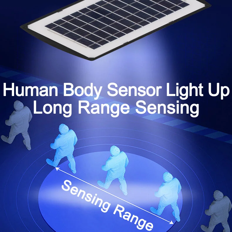 Outdoor Wall Mount Light Garden Light with Pole Solar Lamp High Power Outdoor Lithium Battery 2 In 1 LED Solar Street Light