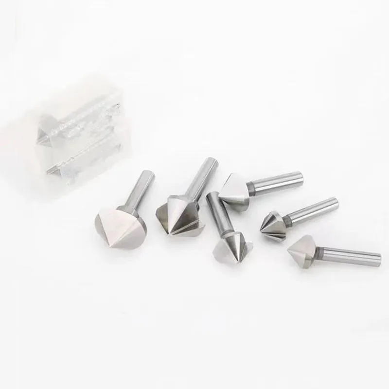 90 Degree Countersink Drill Bit Single/Three-flutes Chamfering Knife Drill Bit For Metal