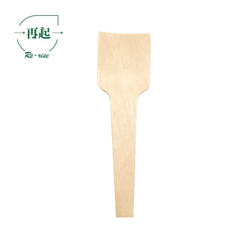 
China Disposable 2020 Hot Square End 2.75 Inch Mini Wood Spoons Certified Eco Friendly Logo Available 