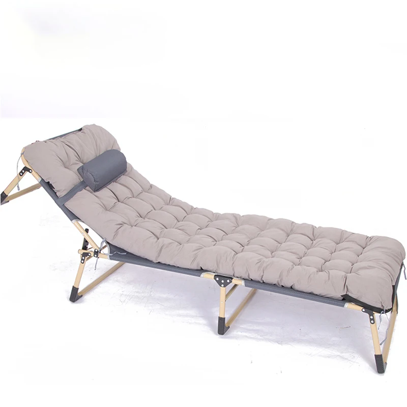 Portable Camping Cot with Detachable Headrest and Carry Bag