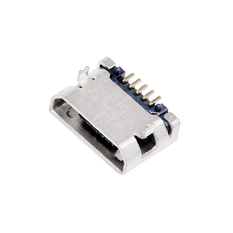 Micro USB 5Pin connector B-type 6.4mm pitch Female Connector For Mobile Phone Charging