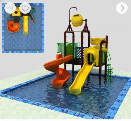 Water park equipment swimming pool plastic side