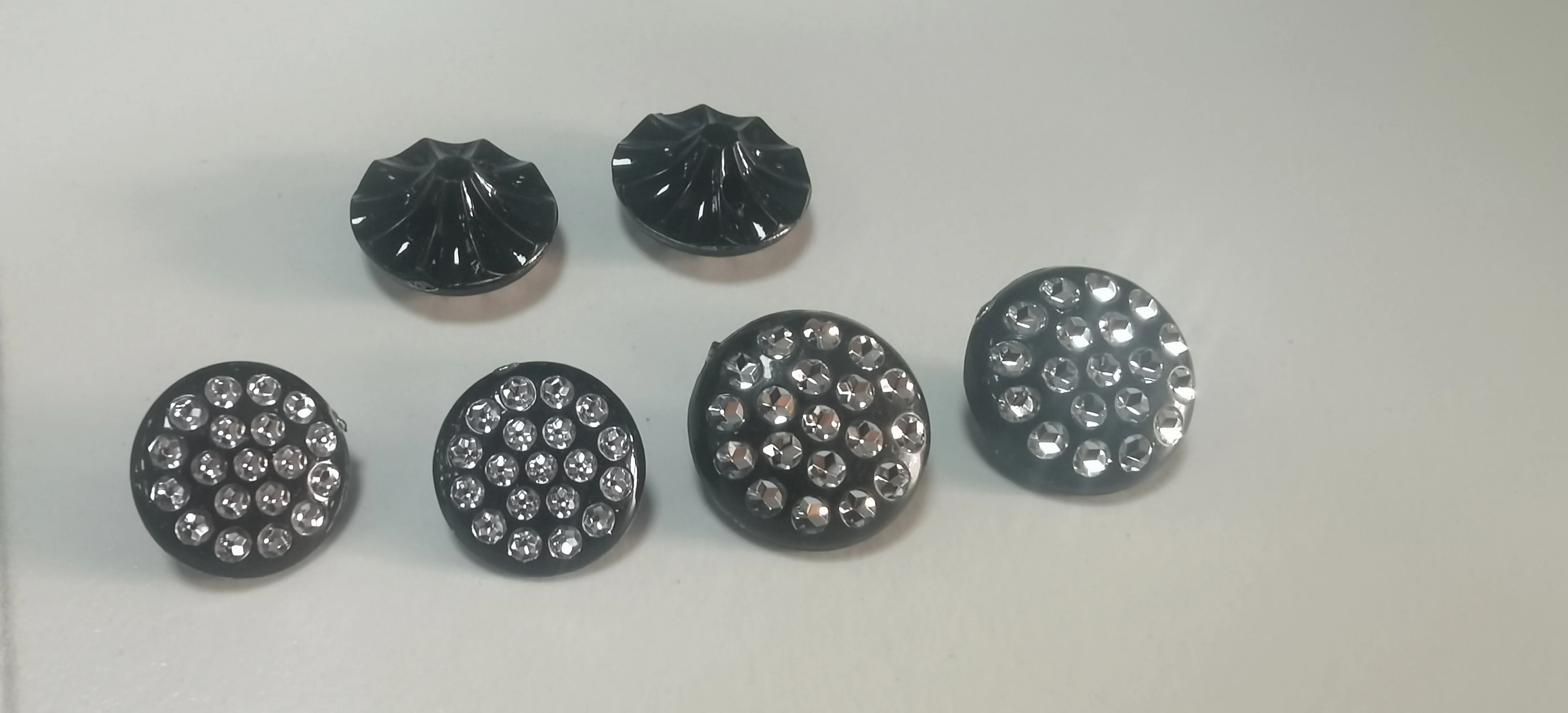 Custom made design colorful transparent sewing accessory garment  uniform blazer suit coat shank button and sofa button