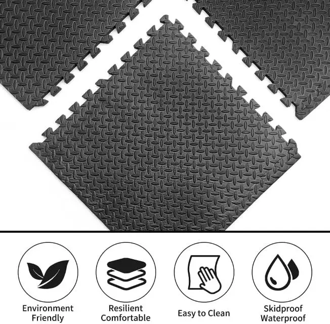 Proiron 60x60cm Customized Premium Interlocking Durable Protection for Home Gym & Play Areas 1.9cm Foam Floor Mat