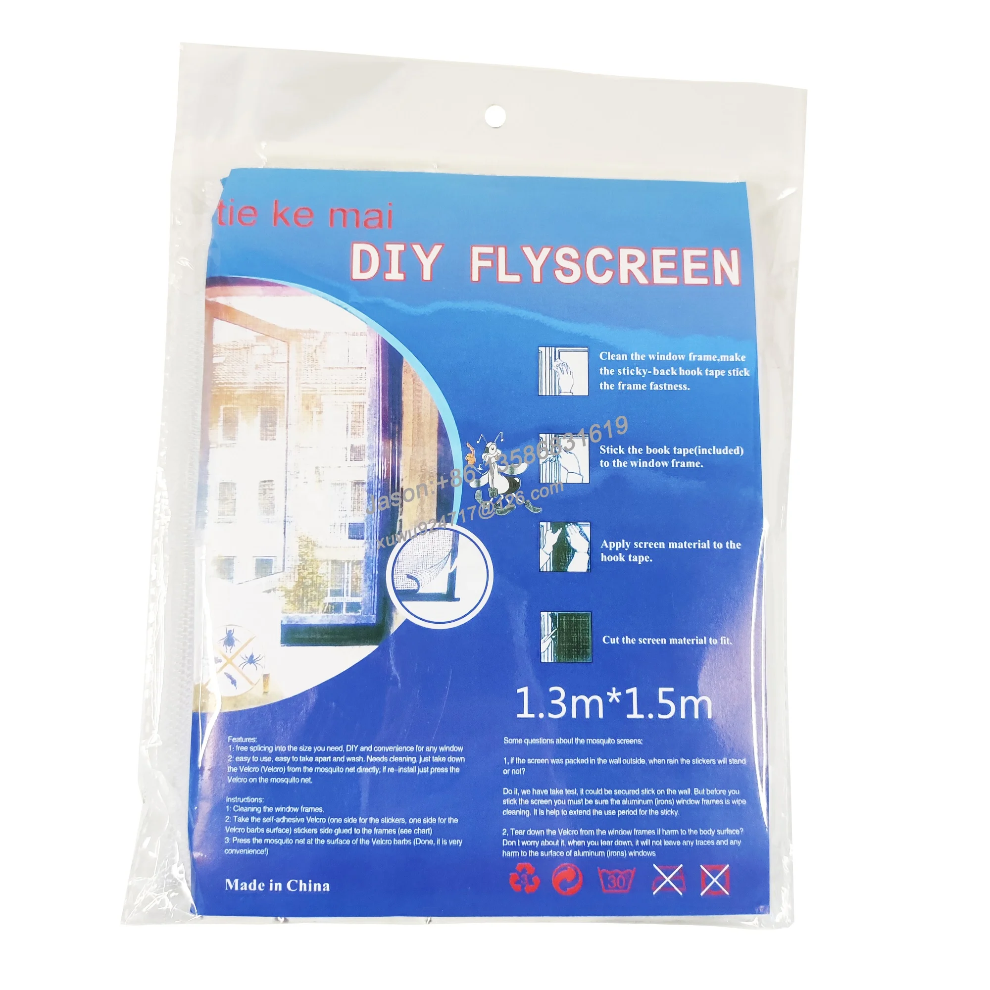 Magic Tape Mosquito Net  Fly Screen Mosquito Window Screen