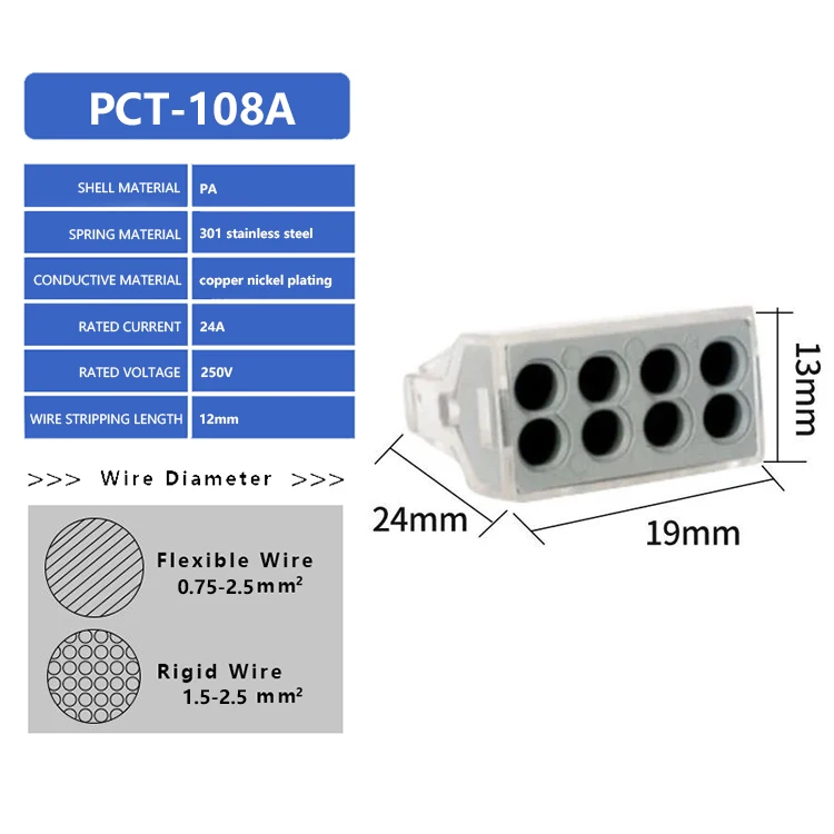 PCT-108A Automation Modification Clamping Electrics Terminal Block