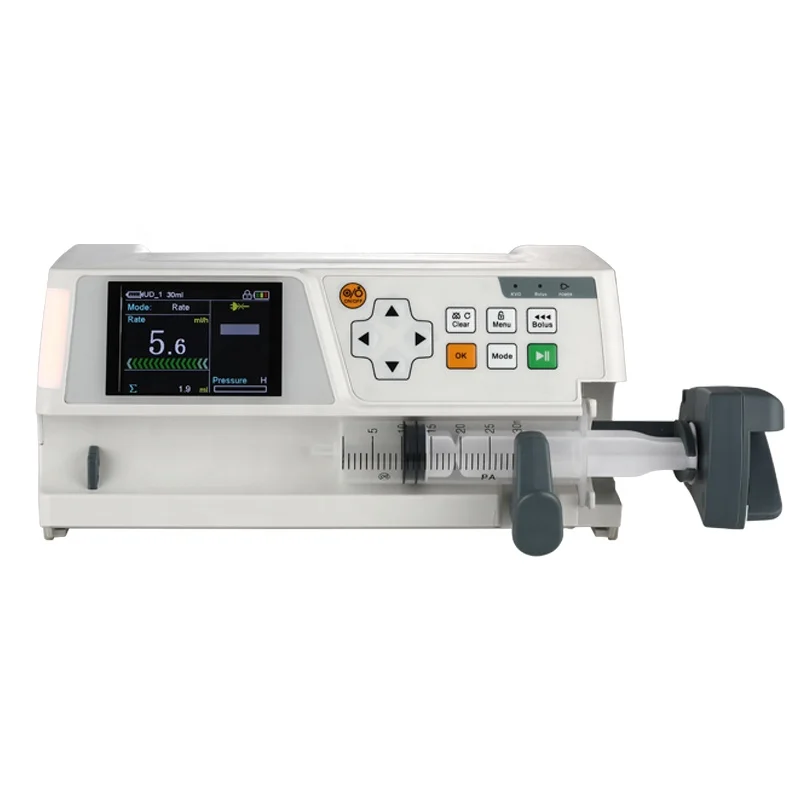Medical Infusion Pump S1/3  TFT Display Portable with  Adjustable Brightness Syringe Infusion Pump