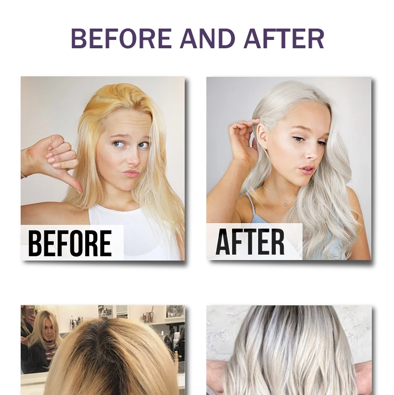 OEM Silver Shampoo for Blonde Hair Sulfate Free Wholesale Purple Shampoo