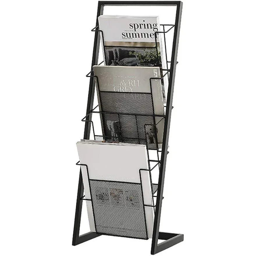 Promotion Display Stand Newspaper Rack  Magazine Rack Iron Art Floor-Standing