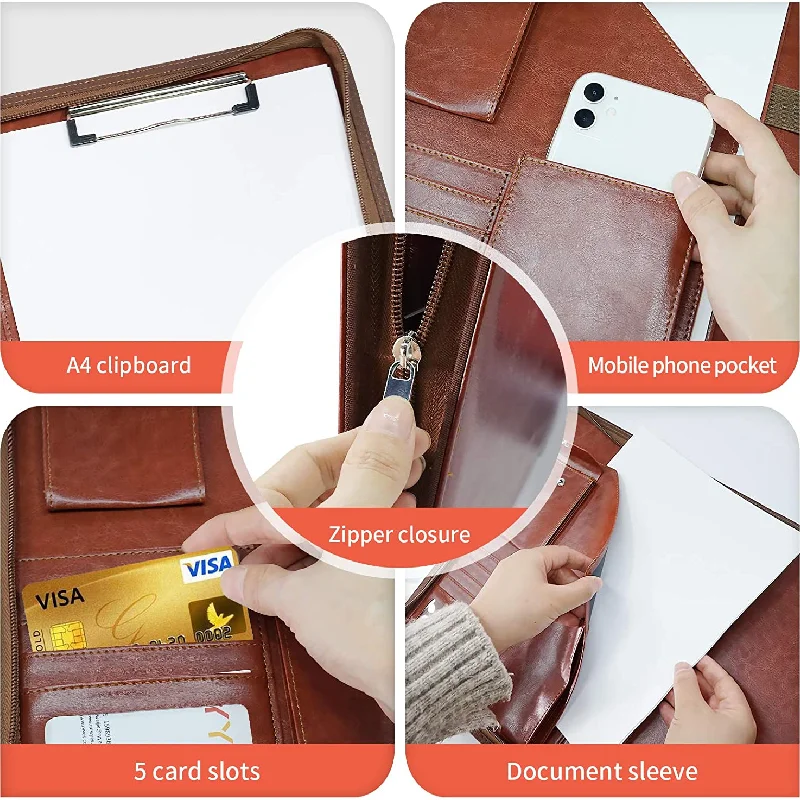 Custom Premium Gift Fashion Office Folder Portfolio for Men and Women