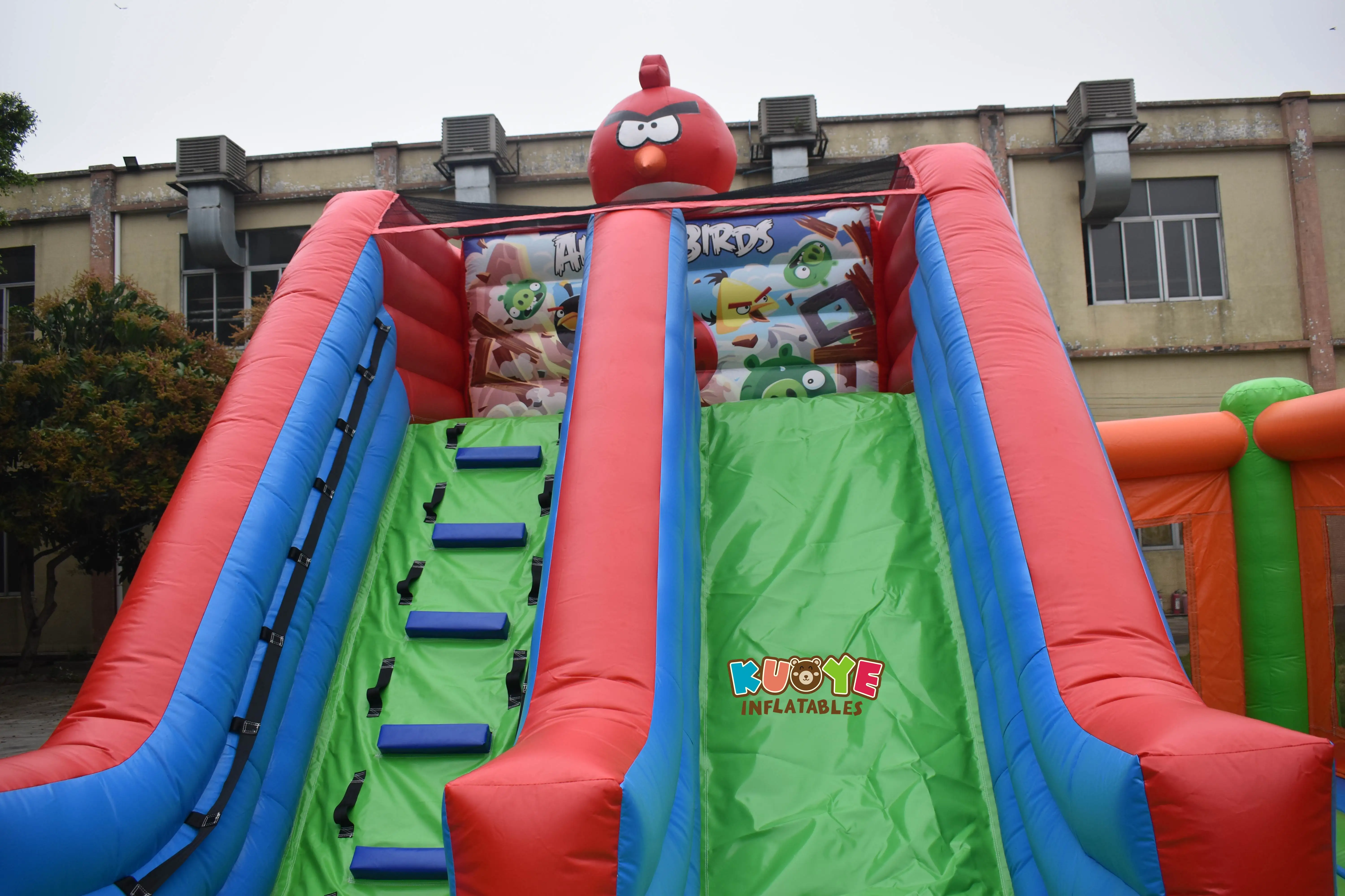 Hot sale angry the bird PVC blow up bounce house inflatable playground for kids
