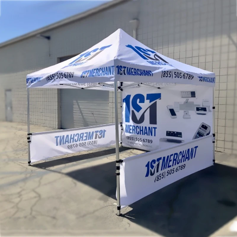 10x10 Awning Outdoor Tents Pop Up Tent Trade Show Beach Gazebos for Events Folding Trade Show Tent