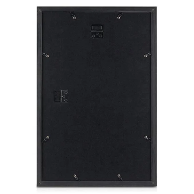 11x17 inch Wholesale cheap customize Contemporary Creative mount artwork black wood picture photo poster frame