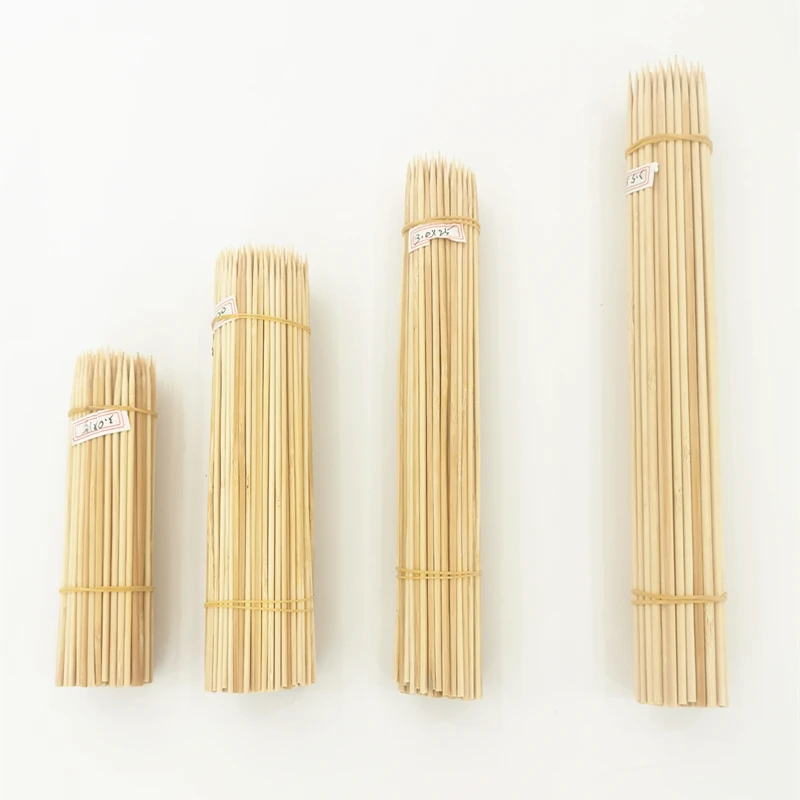 Disposable portable bbq bamboo skewer chotto heat dog sticks free cleaning outdoor kitchen Barbecue supplies wholesale