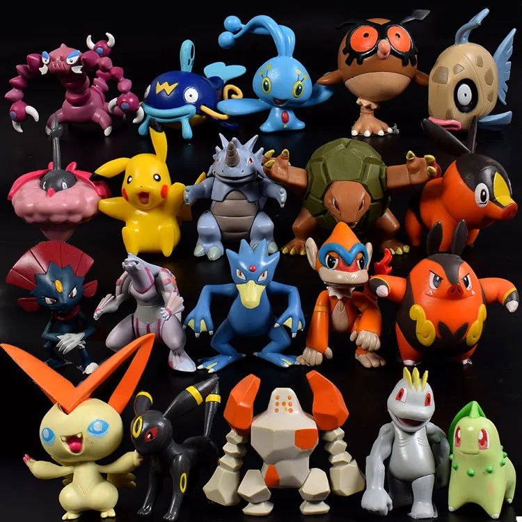 
Hot Wholesale Cheap 144 pcs/set Cartoon Anime Pokemon Mini PVC Action Figure Model Toys 