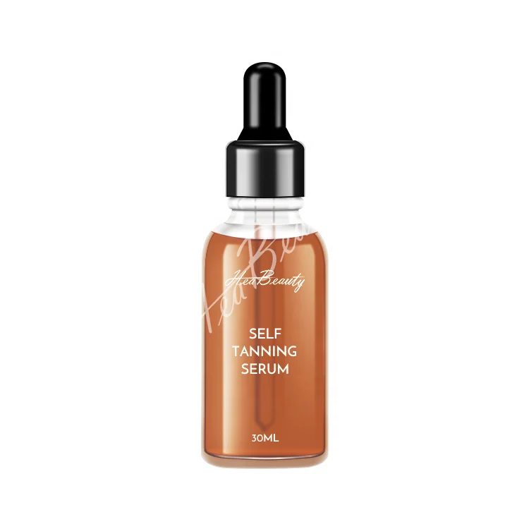 Private Label Illuminating Self Tan Drops Vegan and Cruelty Free Tanning Oil Face Serum Moisturising Notox Face Tanning Drops 3