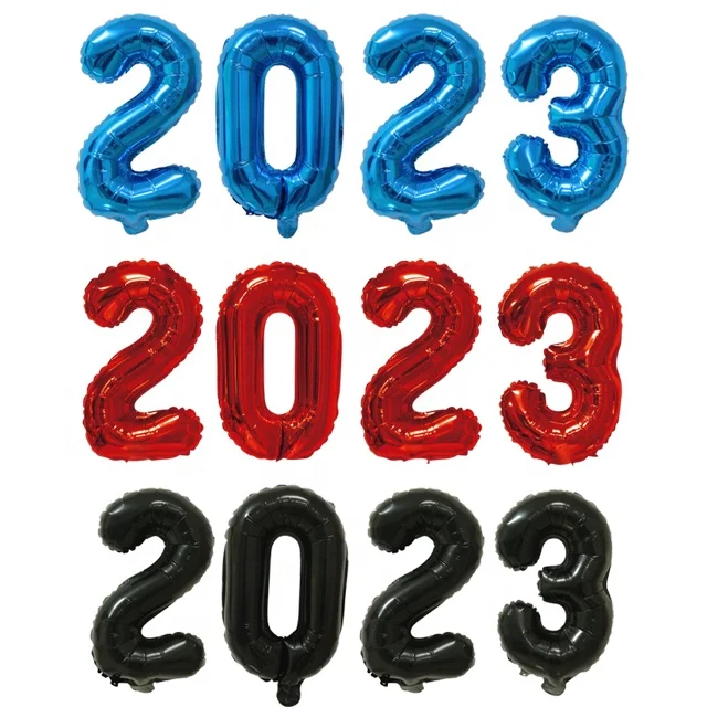New 2023 number air balloons products manufacturers china birthday new year decorations balloon