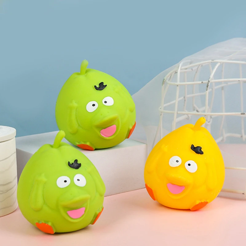 New Arrival Cute Duck Pear Stress Relief Toy Funny Squeezing Fidget Toys For Kids And Adults