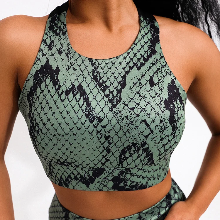 OEM женский топ для йоги, бюстгальтер, спортивная одежда, комплект с принтом, женские Леггинсы для йоги и спортзала