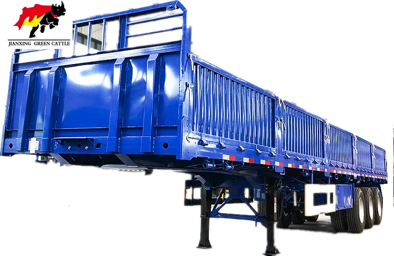 China Brand New 2 axles 3 Axles 20ft 20 Tons enclosed Pickup Side Wall Trailer cargo semi trailer for sale