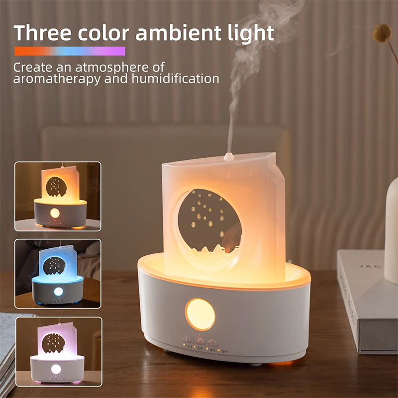 Fast Shipping Raindrop Aroma Diffuser Rain Fall Fogger Lamp Raindrop Aroma Essential Oil Humidifier Rain Cloud Diffuser Warm