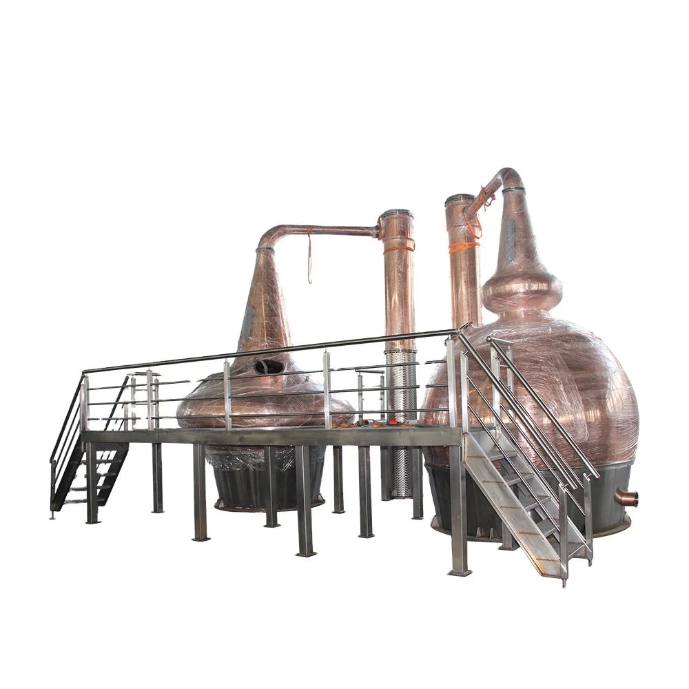  DYE Double 5000L шотландская винокурня для виски система медной дистилляции алкоголя оборудование винокурни машина