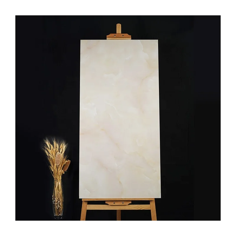 Cream Marble 24x48 Full Polished Glazed Porcelain Luxury Stone Floor Tile for House