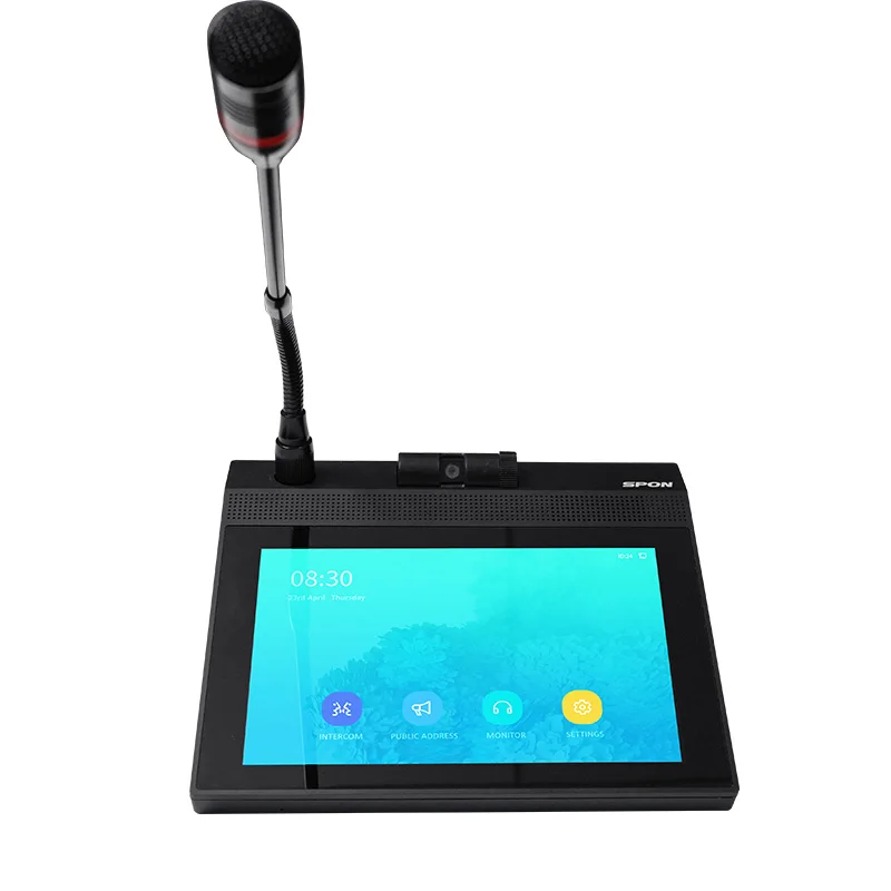 Touch Screen IP Intercom Call Station For IP Paging PA Intercom System