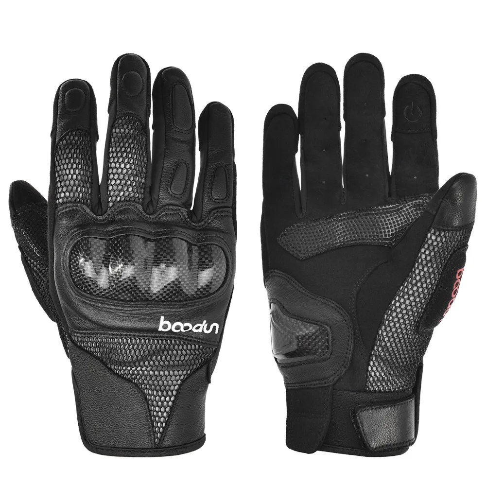 Custom Touchscreen Full Finger Knuckle Protection Anti Slip Motorcycle Racing Gloves