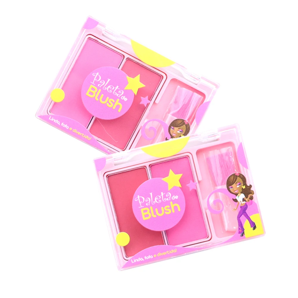 Hot Selling Vegan Face Makeup Long Lasting Private Label 3 Shades Blush Palette